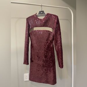 CDGNY - Lilah Sequin and Mesh Mini Dress - Size 10 NWT